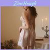 Satin Sleepwear Set For Women With Vneck And Padded Cup For Home And Hotel Use