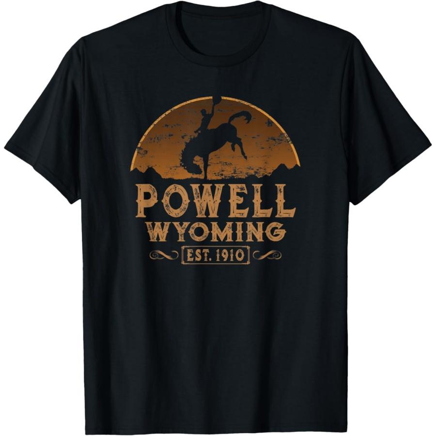 

Powell Wyoming WY Wild West Rodeo Cowboy T-Shirt S