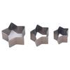 3Pcs Leather Punching Dies Star Shape Clean Cut Alloy Steel Leather Cutting Mold for Crafts DIY