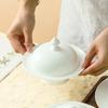 Elegant White Ceramic Stew Bowl with Lid