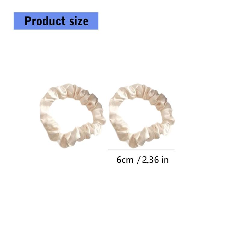 Elegant Hair Tie Elastic Scrunchies Ruched French Hair Rings for Elegant Updos Suitable for Long Hair Stretchy Hair Tie