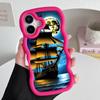 Pirate Corsair Mobile Phone Case for iPhone 17 16 15 14 13 12 11 Air Pro Max Plus Wavy Edge TPU Colorful Cover Luxury Cover