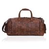 Handmade Top Grain Leather Duffel Bag:  Weekender Travel Holdall
