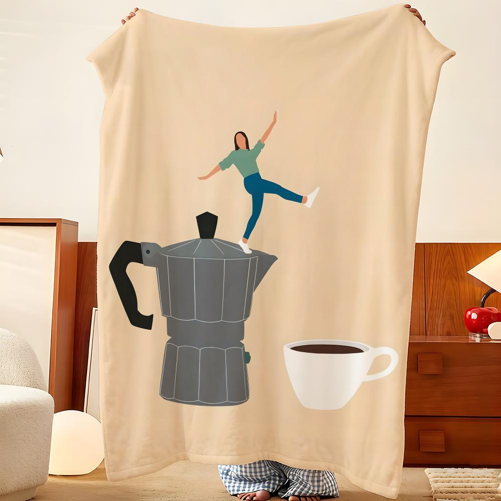 Artist p-pennika Throw Flannel Throw Blanket, Lightweight Cozy, Durable Washable cute Cool