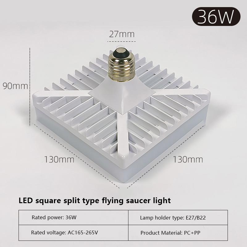Led Light Bulbs E27 Base Square Ceiling Lamp Ip44 Waterproof Energy Saving Light Indoor For Living Room Corridor Bathroom Lights