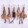 Stylish Miniature Food Themed Key Holder Bag Decoration With Braided Rope Bag Accessories For Everyday Practical Use