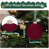 12pcs Christmas Tree Hanging Ball Decoration 2.4Inch Velvet Christmas Ornaments Balls Flocked Shatterproof Plastic Xmas Tree Ball for Party Holiday