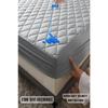 Gray Colored 100% Liquid Proof Cotton Quilted Mattress Protector Colored Mattresses Sheet