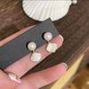 Elegant Fan-shaped Pearl Earrings for Women: Lightweight, Luxury Design, Ideal for Spring/Summer Wear