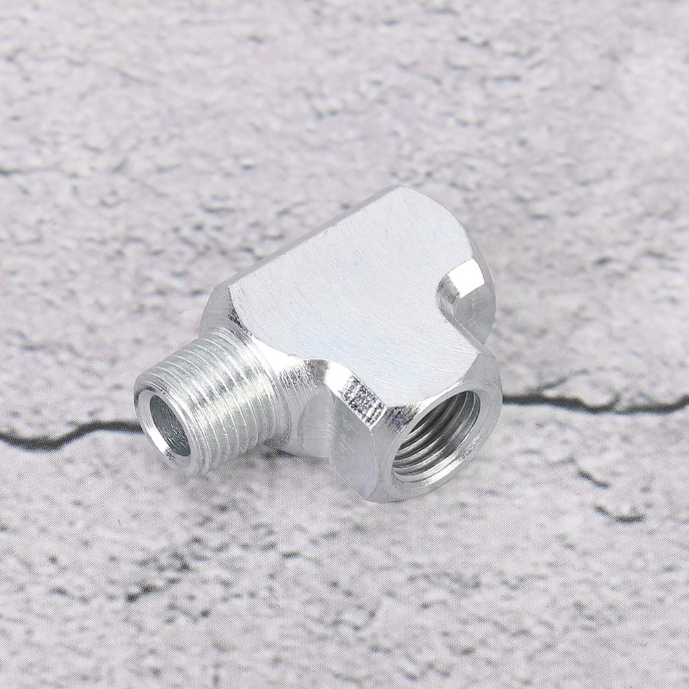 Gorgeri Hydraulic Sensor Sensor Pressure Gauge and Adapter Type T Connection Pipe 1/8 Tee 3 Way