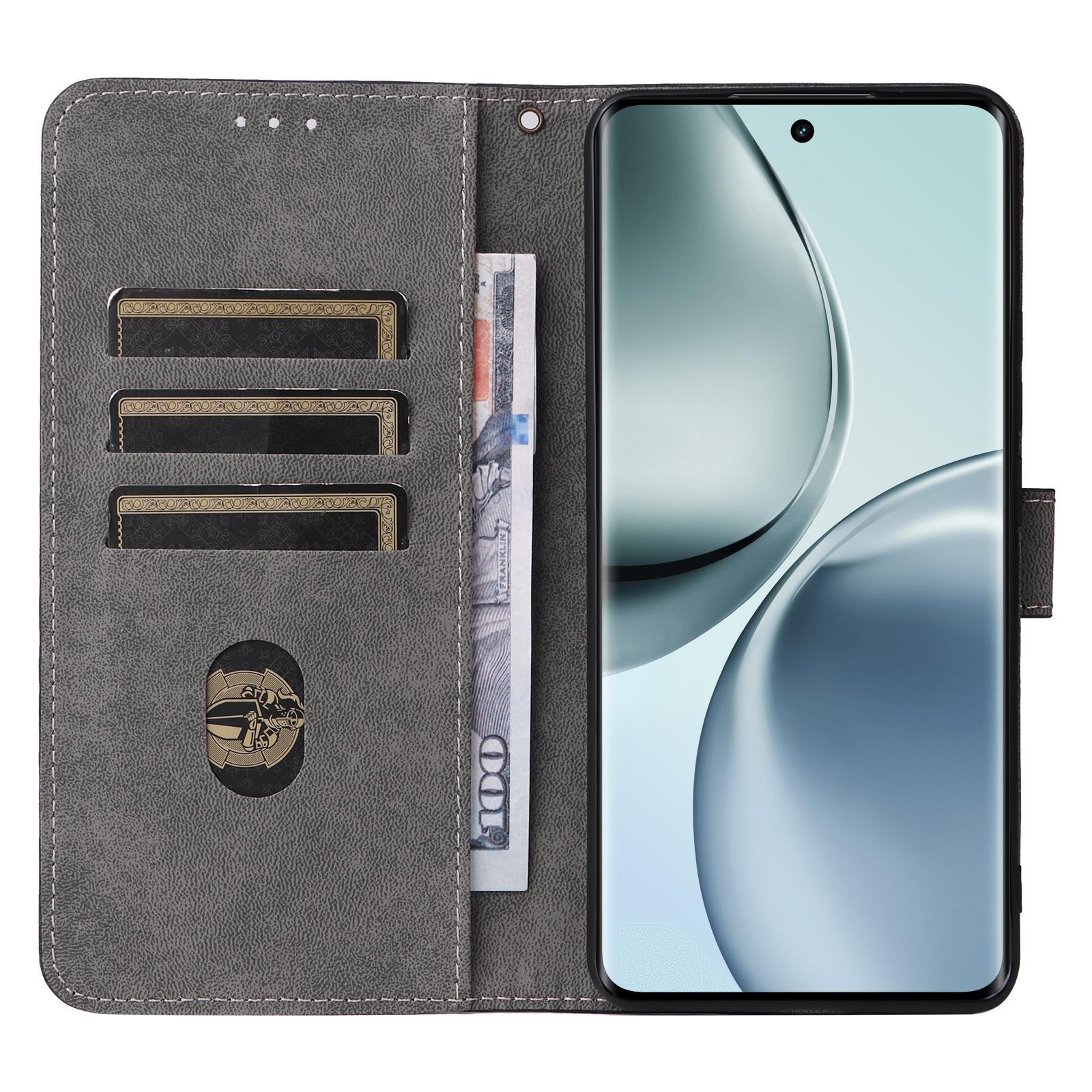 

For Realme 14 Pro 5G Case Wallet RFID Blocking PU Leather Cover Viewing Stand Black