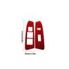For Toyota Tacoma Double Cab Red Carbon Fiber Front Window Control Cover Trim