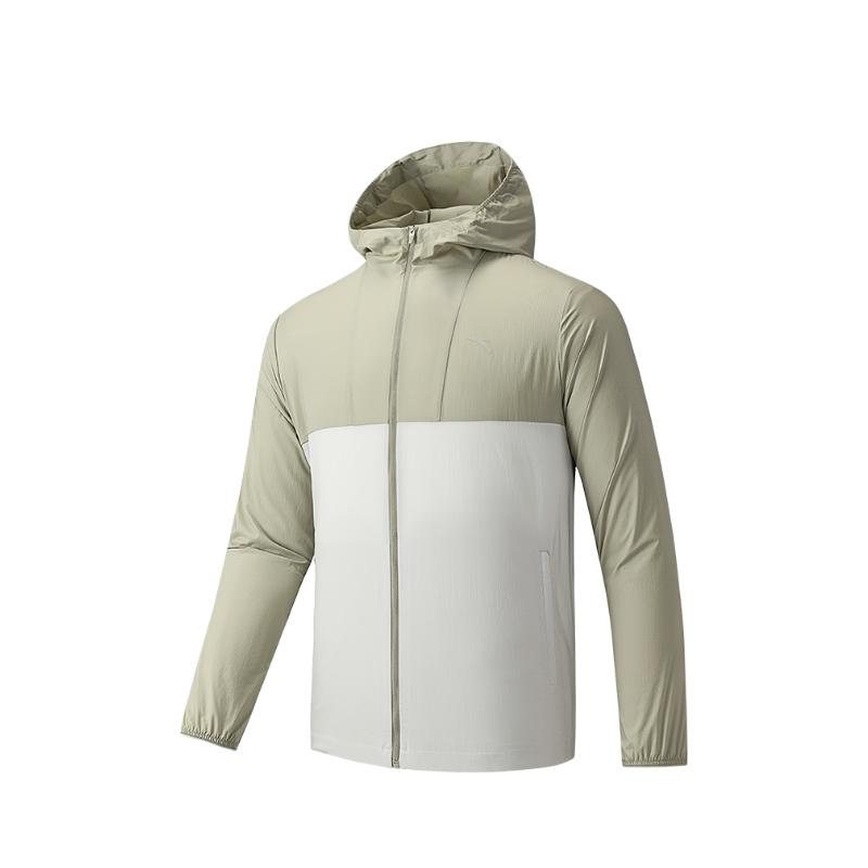 

Anta Training Series Sports Casual Simple Color Block Hooded Breathable UV Protection Sun Protection Jacket Men Jacket 152527605-6 2XL