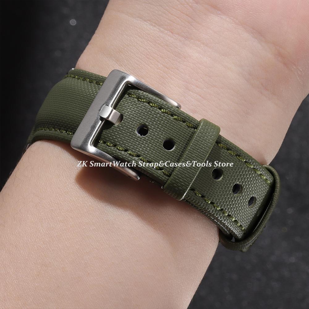 Sailcloth Straps 20mm 22mm for Omega for Blancpain for Seiko Divers Watches Men Women Nylon Quick Release Waterproof Watch Bands