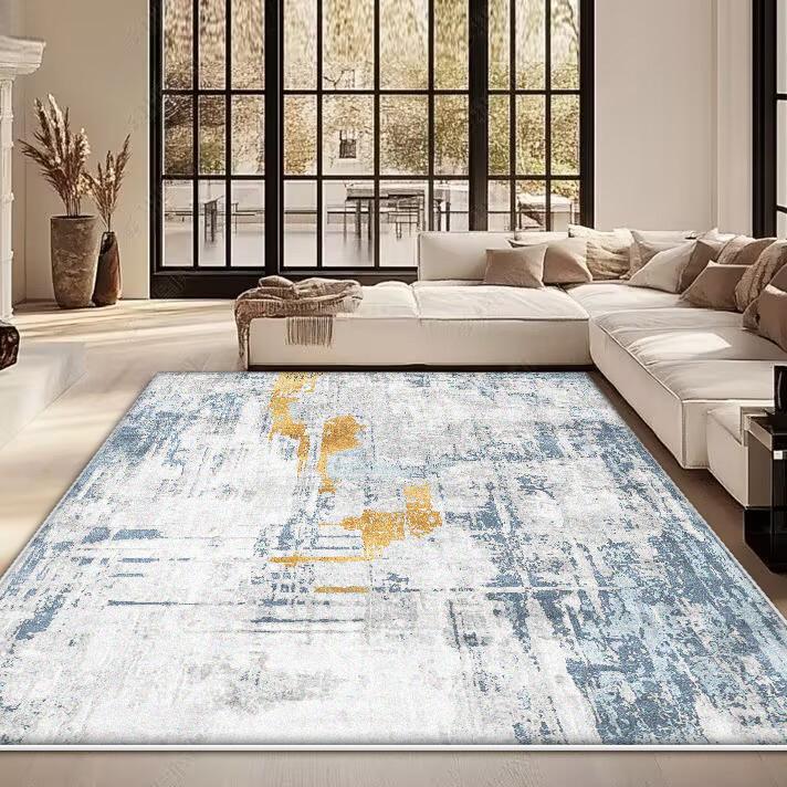Modern Abstract Art Carpets Living Room Decoration Light Luxury Carpet Home Sofa Floor Mat Washable Bedroom Cloakroom Soft Rugs