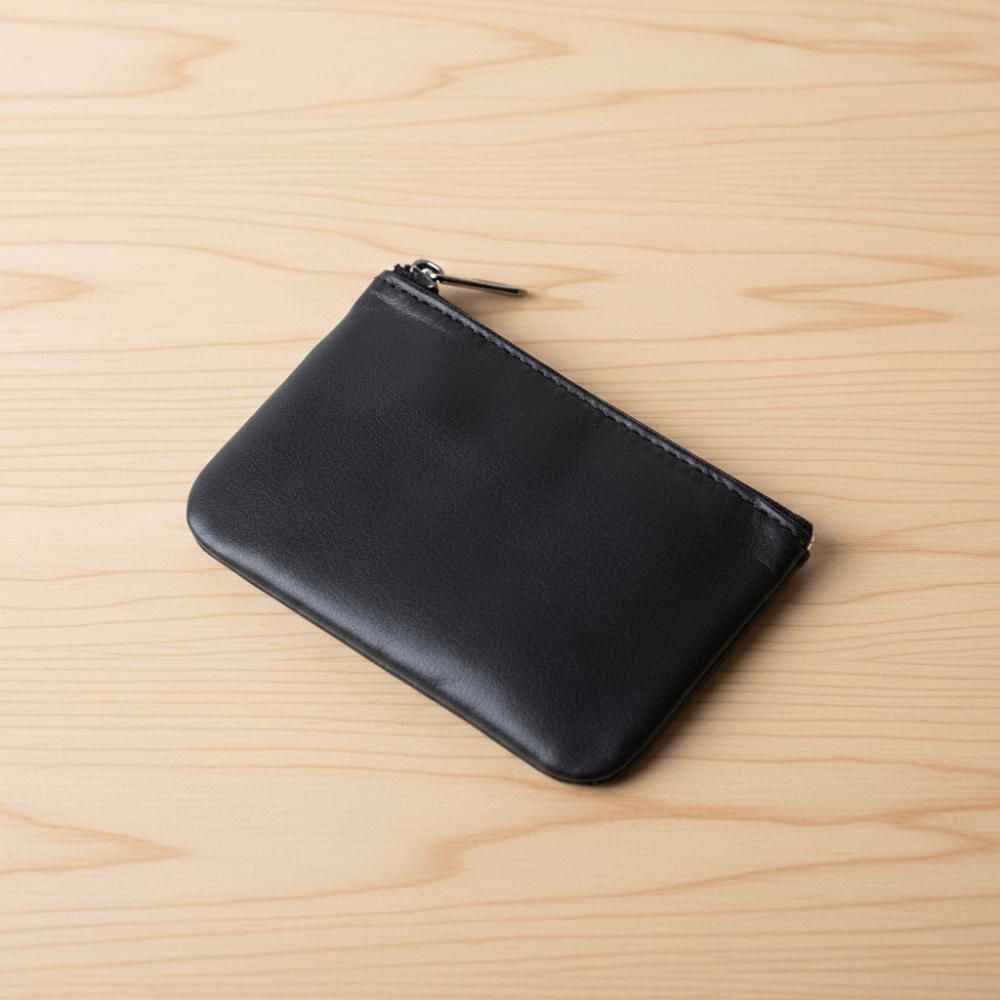 Simple Ultra Soft Coin Purse Retro Waterproof Zipper Wallet Lightweight Credit Card Holder Coin Storage