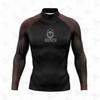 FRENESI Herren UPF 50 Langarm Rash Guard Surfen Tauchen Schwimmen UV-Schutz Schnelltrocknend Neoprenanzug Oberteil