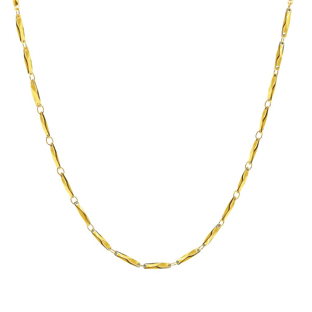Jeroot Women's Stylish Magnetic Necklace, 2mm Wide, 45cm Long, Surgical Stainless Steel Chain, Gold, Includes Exclusive Box