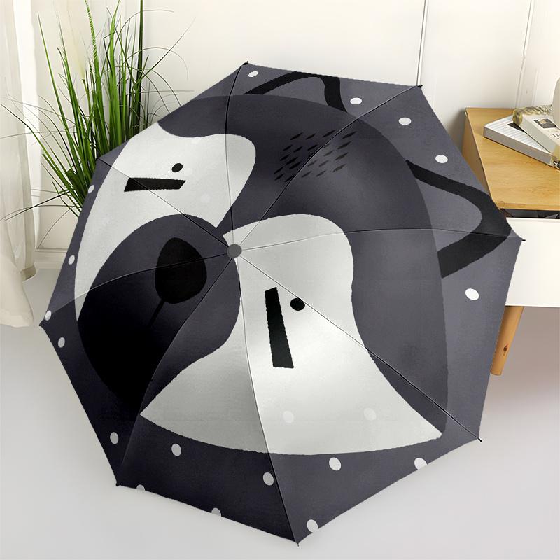 

Wolf, Illustration-themed, Eight-ribbed, Self-folding Umbrella Is Suitable for Everyday Outdoor Use and Is An Ideal Gift for Friends and Fam