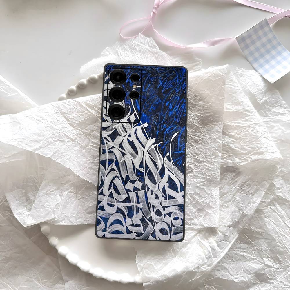 Pokras Totem Design Lampas Art Graffiti Phone Case Silicone PC+TPU For Samsung S10 20 30 22 23 24 Plus Lite Fundas