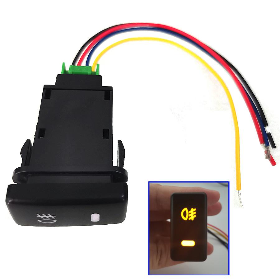 New 5 Pin Fog Light Switch For Toyota Highlander Tacoma Land Cruiser 100 Hilux Prius 4Runner Tundra Control ON-OFF Orange LED