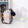 For 17cm Labubu V2 V3 15cm Cotton Doll Outfit Crossbody Pain Bag PVC Storage Bag Dolls Display Bag