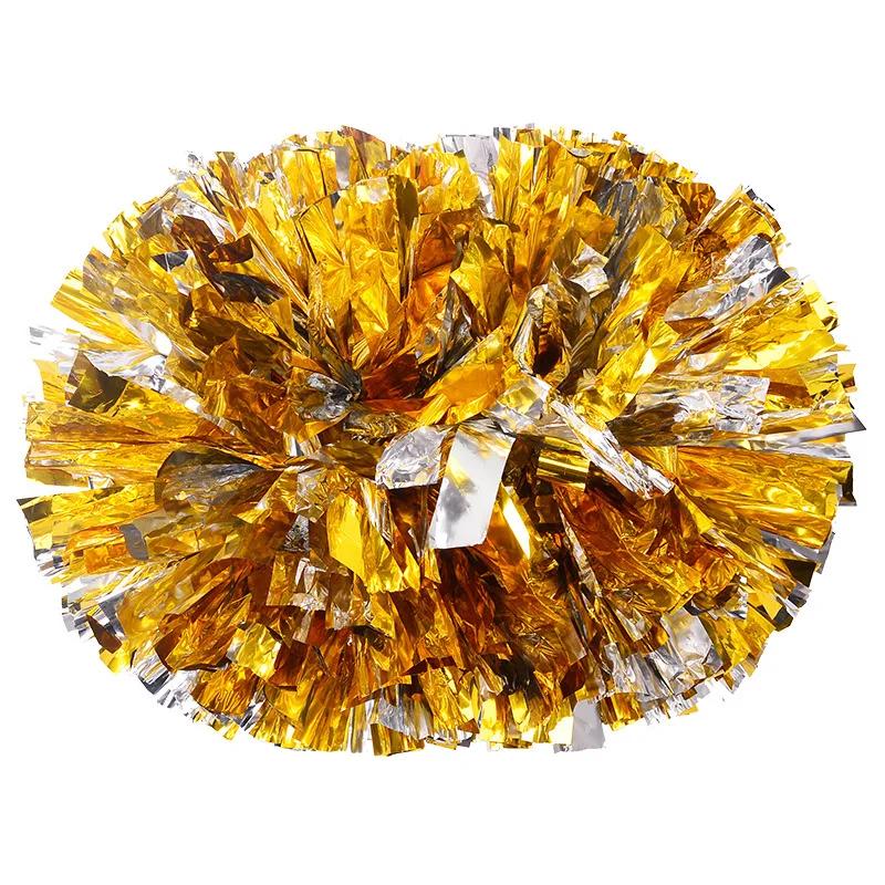 Saplı Altın Ponponlar Ponpon Topları Büyük Gümüş Kırmızı Sarı Mavi El Dansı Ponponları Kadın Kız Çocukları İçin Aksesuarlar