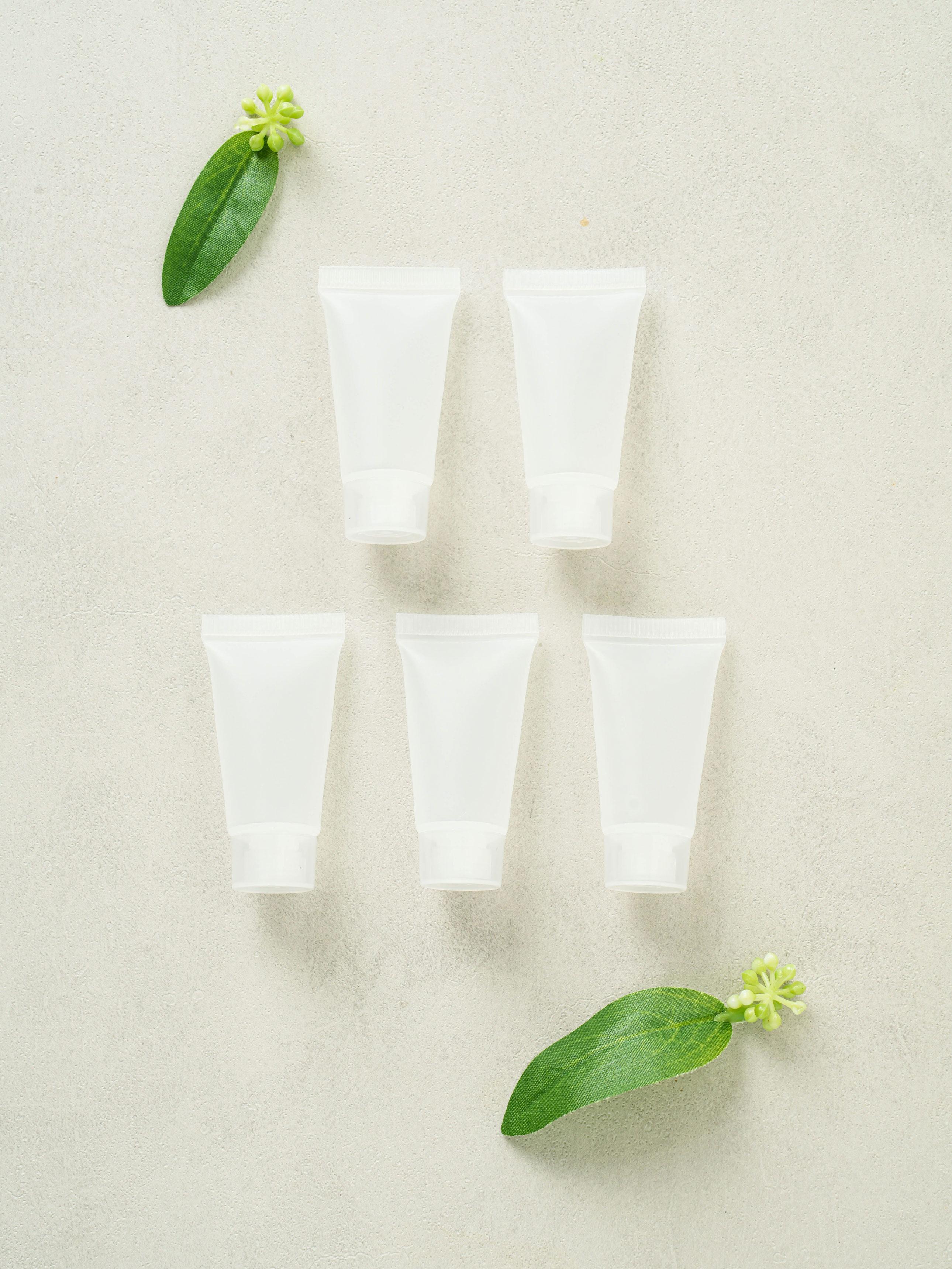 5-Pack Mini Cosmetic Squeeze Tubes 5g - Empty Refillable Travel Containers 1ea