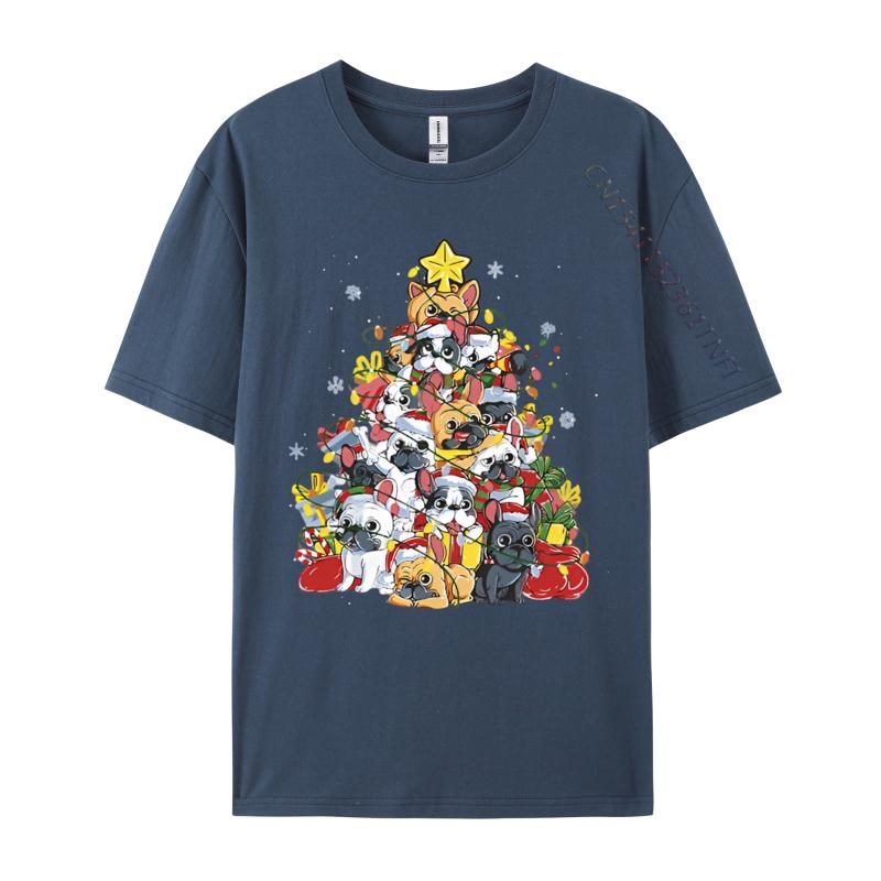 French Bulldog Christmas Ugly Dog Xmas T-shirt Black Cotton Camisa Tees Special T Shirt Street Graphic Tees