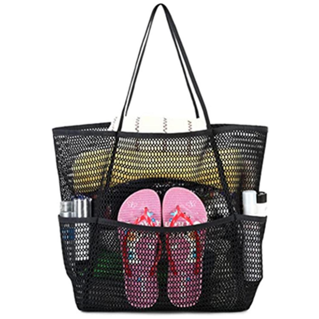 Beach Bag Shoulder Storage Handbag for Travel Vacation Camping Trip Swimming