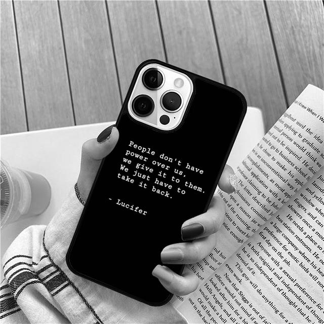 Lucifer Morningstar Coque Shell For iPhone 17 Air 15 16 14 13 12 Pro Max 11 Pro Max Plus Phone Case Cover
