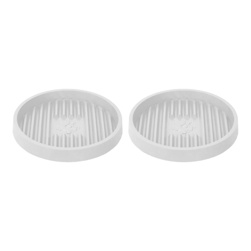 

Toilet Plunger Holder with Quick Drying Ventilated Base NonTipping Holder for Toilet Tool Drip Collecting Tray 2PCS белый