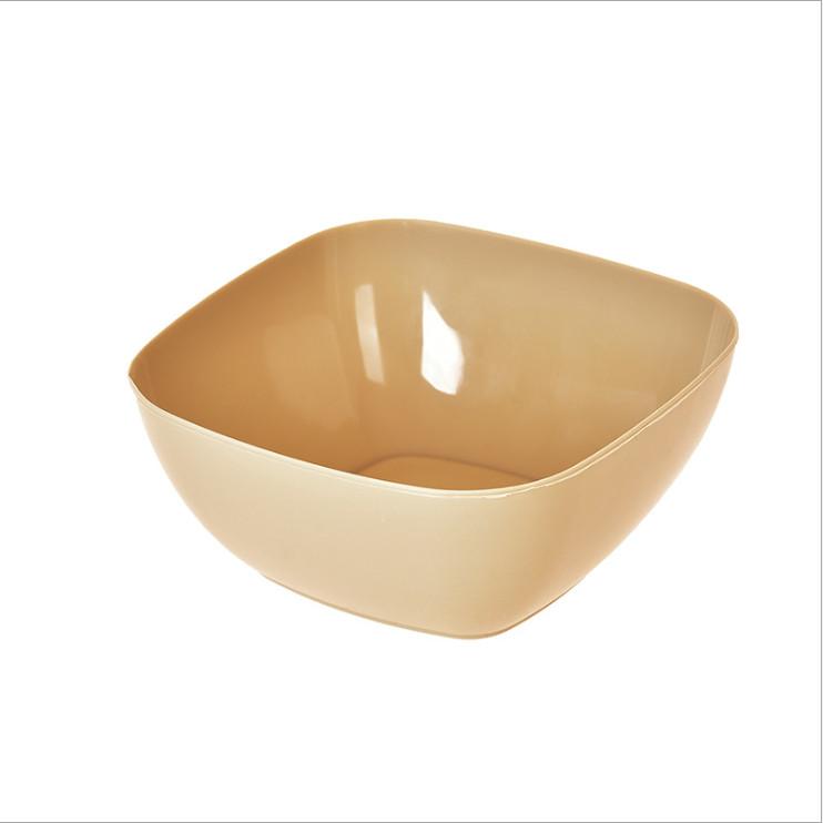 Versatile Food Grade Plastic Square Fruit Plate Colorful Serving Bowl Candy Dish