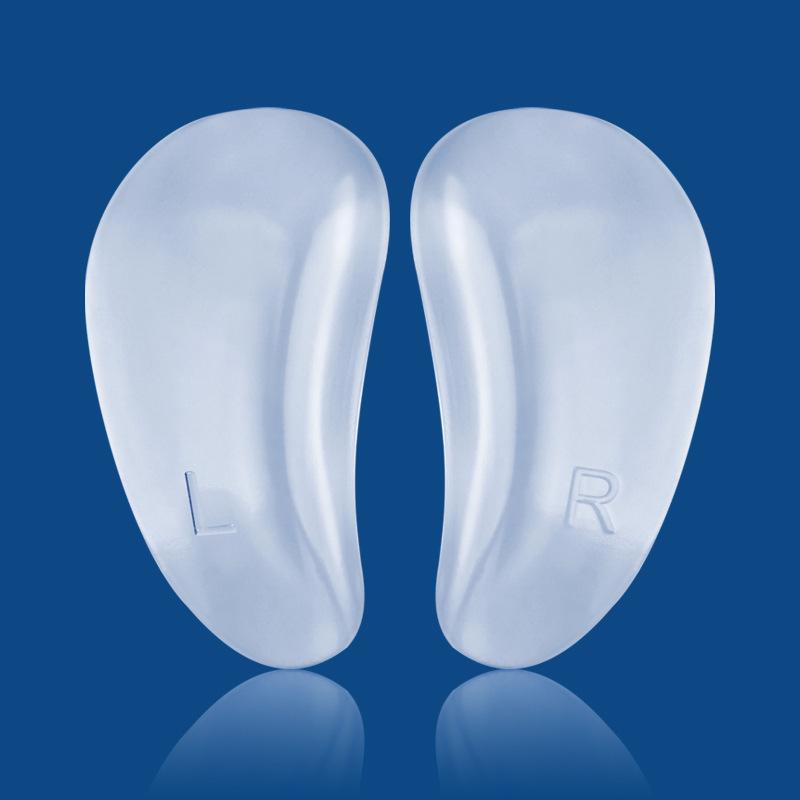 Самоклеящиеся гелевые супинаторы для поддержки свода стопы при плоскостопии - Невидимые амортизирующие стельки для ног прозрачный