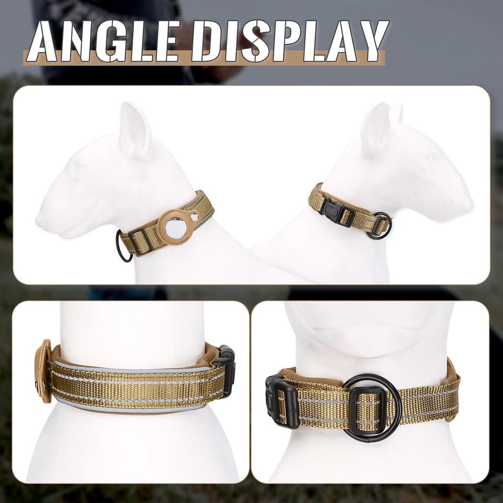 Airtag Pet Collar Cover: Anti-Lost Positioning Protective Dog Collar.