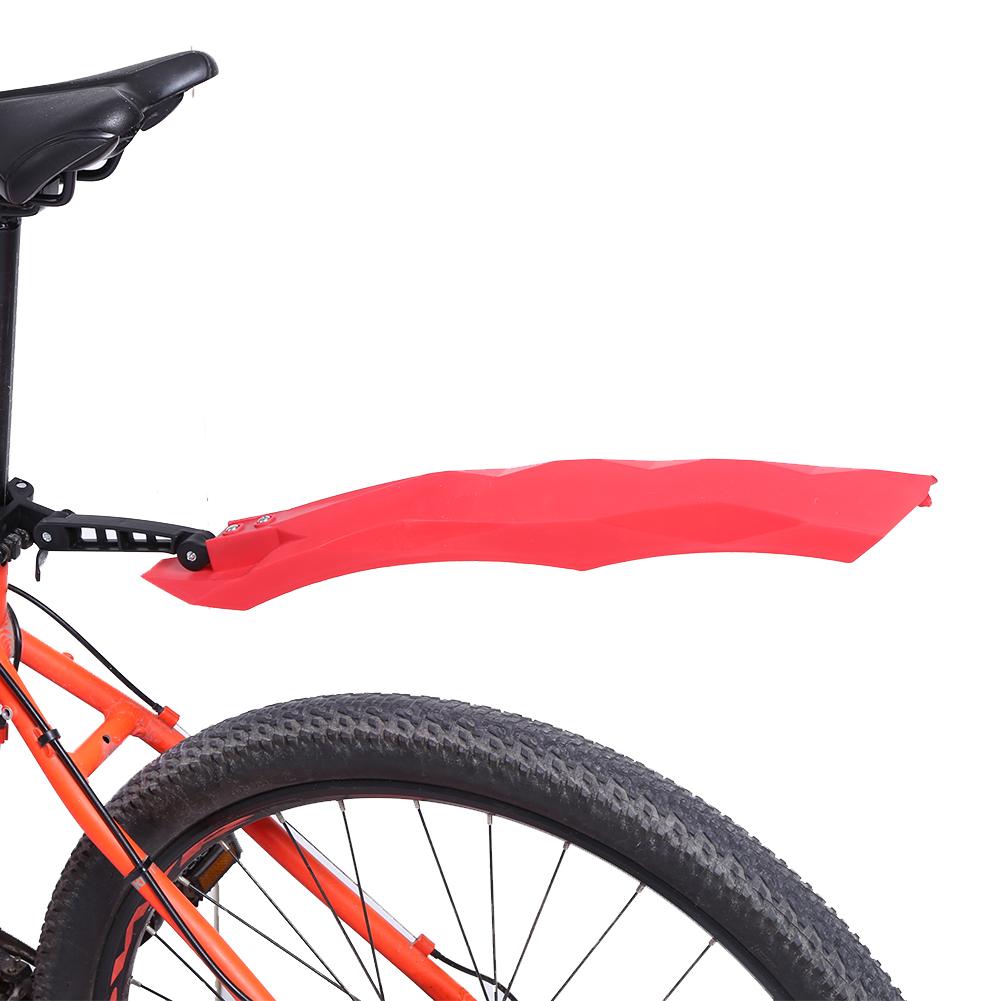 Mountain Bike s Set Cycling Front and Rear Mud Guards with LED Taillight (red)