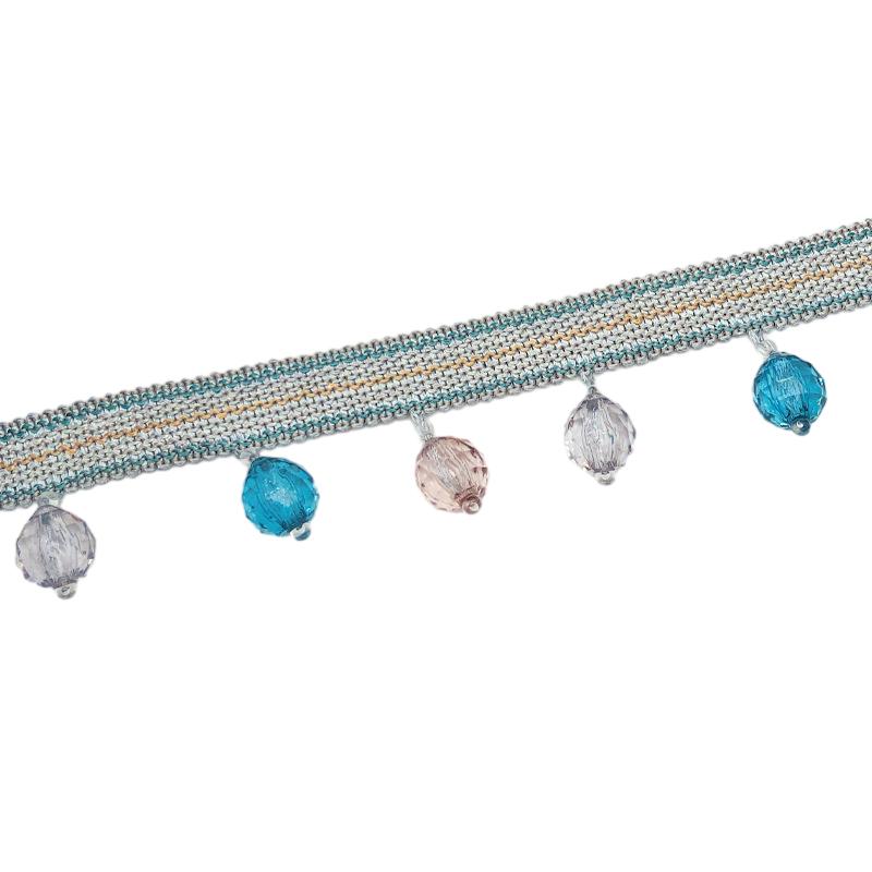 6/12 Meter Curtain Sofa Lace Tassel Fringe Lace Trim DIY Beads Curtain Drapery Trim Fringe Sewing Decor Upholstery Accessories