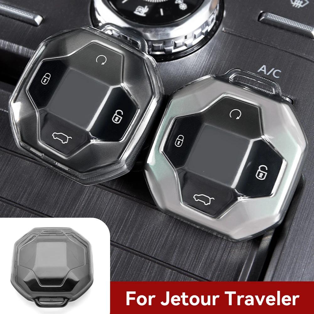 TPU Smart Car Key Case 4 Buttons Remote Control Protector Cover for Chery Jetour T2 Traveler 2025 2025 Keyless Auto Accessories
