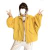 Women's Short Windbreaker: Korean Style Petite Loose Fit Autumn Jacket - Trendy and Versatile for Students