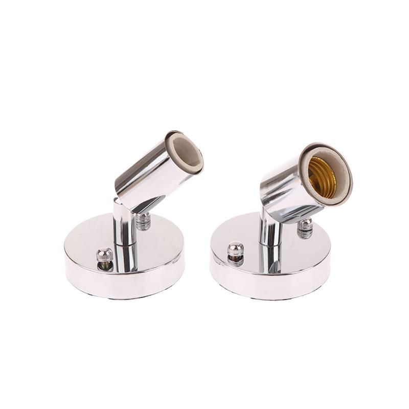 1 Set Socket Holder Adapter Iron Celling Light Sconces Vintage E27/E14 Wall Lamp 180 Degree Rotation Adjustable Metal Lamp Base