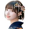 Hair for Japanese with for Girls and 1 Piece Gold [OTAKUMARKET] Ornament, Ribbon, Hakama, Graduation, Kimono, Yukata, Furisode, Shichi-Go-San,