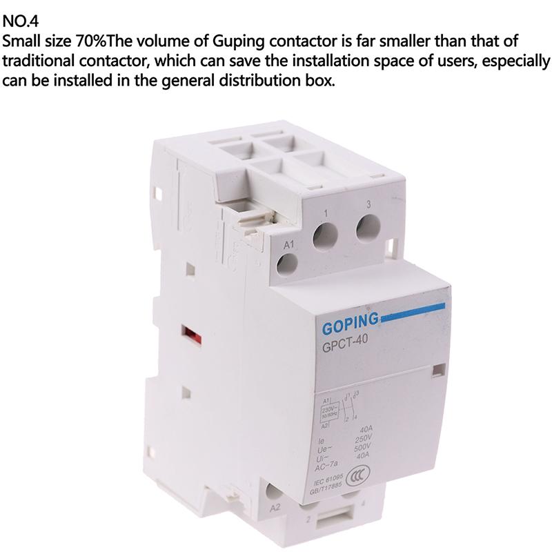 Koupit 2P 40A 220V 50/60Hz Din Rail Household Ac Contactor 2No za ...