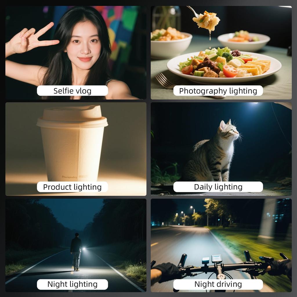 Mini Action Camera Video Light with Hot Shoe Compatible LED Light for DJI OSMO Pocket 5 Pro 4 3 Compatible with GoPro Accessories 3/Action