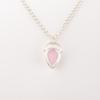 Rare Rose Chalcedony Gemstone 925 Sterling Silver Jewelry Pendant 1.01" For Gift PP-56-19