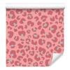Wallpaper Leather In Rose Gold, Coral and Red, Coral Background 50x1000