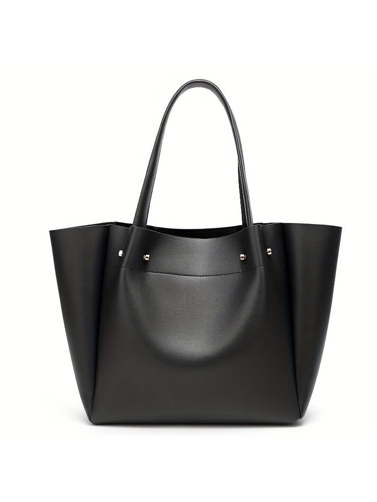 Largecapacity Pleated Tote Bag Shopping Bag 2026 New Portable Handbag Advanced New Pu Leather One-Shoulder Tote Handbag