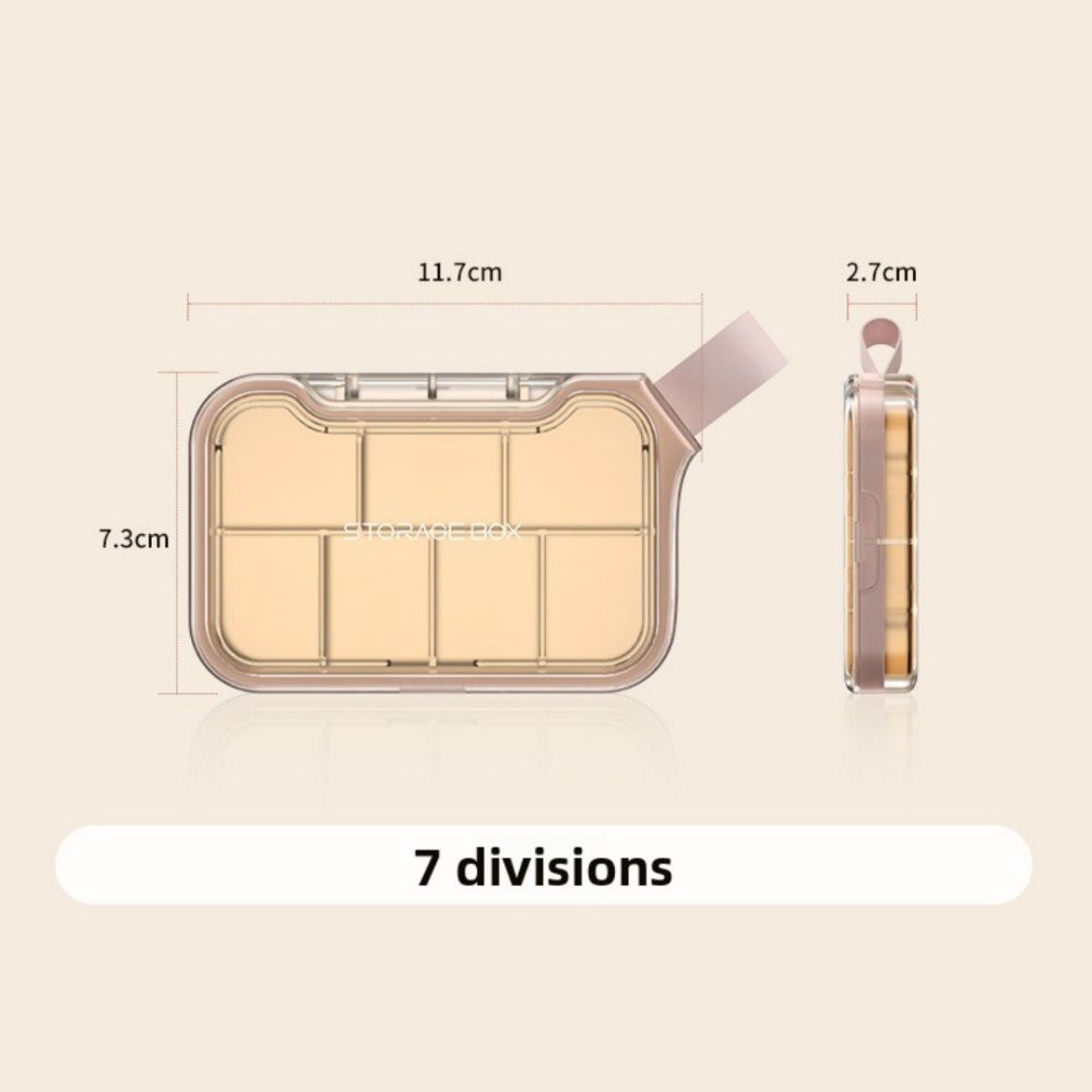 Compact Design Pill Storage Cases Seal Ring Vitamin Container New Pill Organizer Box  Daily Use