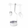1pcs  Silver Gold Candlesticks Rotating Romantic Rotation  Carrousel Tea Light Candle Holder Dinner Wedding Bar Party