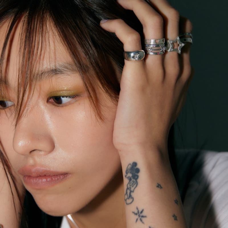 Inel cu gaură în formă de inimă fillow