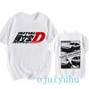AE86 Funny Harajuku Manga T Shirt Japanese Anime Cartoon Gothic Summer Tops Initial D EU Size T-Shirt Men Graphic Tee Shirt Male